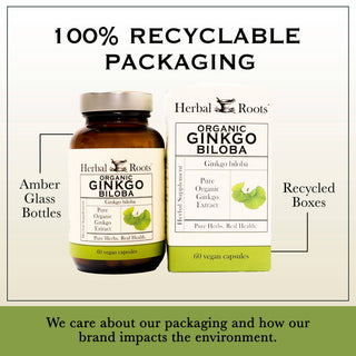 Herbal Roots Organic Ginkgo Biloba Capsules