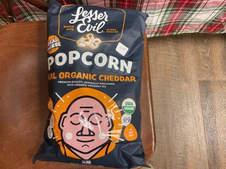 Popcorn, real organic cheddar
