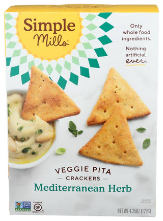 Simple Mills Cracker Pita Mediterranean Herb 4.25 oz