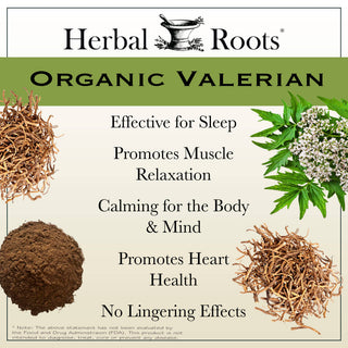 Herbal Roots Organic Valerian Root Capsules
