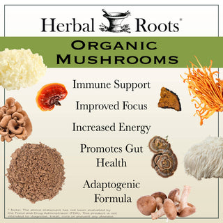Herbal Roots Organic Mushroom Blend Capsules