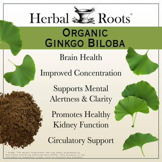 Herbal Roots Organic Ginkgo Biloba Capsules