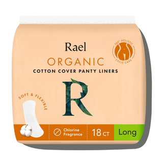 Rael Organic Cotton Cover Panty Liners - Regular