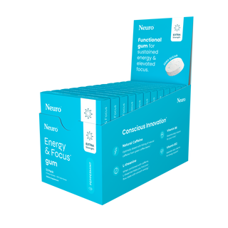 Energy and Focus Gum | Extra Strength | Peppermint