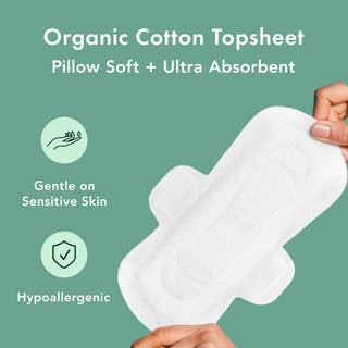 Rael Organic Cotton Cover Pads - Regular