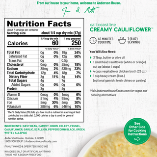 Cali Coastline Creamy Cauliflower Soup Mix