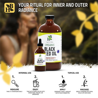 Organic Black Seed Oil (Cold-Pressed) - Bulk Wholesale Sizes