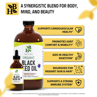 Organic Black Seed Oil (Cold-Pressed) - Bulk Wholesale Sizes