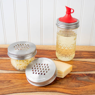 Grater / Shredder Lid for Mason Jars