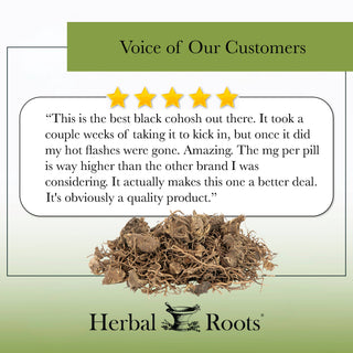 Herbal Roots Organic Black Cohosh Root Capsules