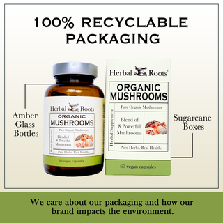 Herbal Roots Organic Mushroom Blend Capsules