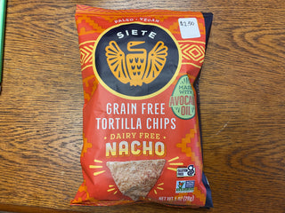 Siete, Grain Free tortilla chips dairy free Nachos ￼