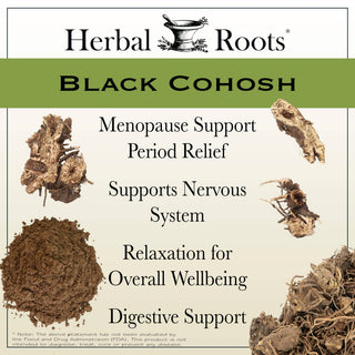 Herbal Roots Organic Black Cohosh Root Capsules