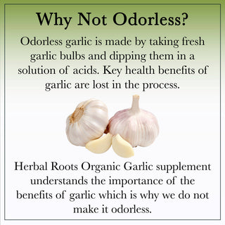 Herbal Roots Organic Whole Bulb Garlic Capsules