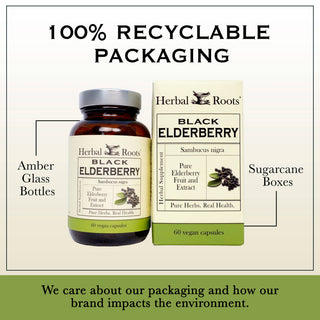Herbal Roots Organic Black Elderberry Capsules