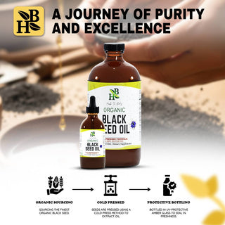 Organic Black Seed Oil (Cold-Pressed) - Bulk Wholesale Sizes