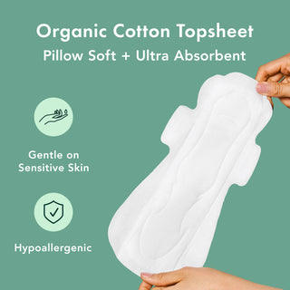 Rael Organic Cotton Cover Pads - Overnight