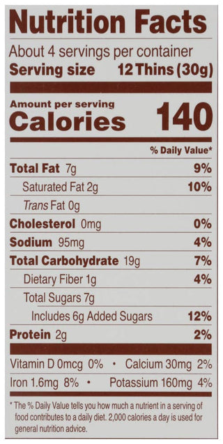 Simple Mills Sweet Thins Chocolate Brownie 4.25 oz