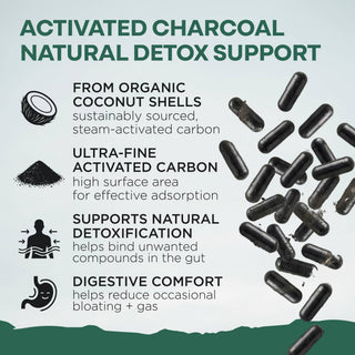 Activated Charcoal Capsules, 60 servings
