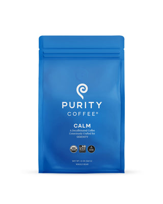 CALM: Decaf Whole Bean Coffee - 12oz Bag