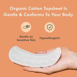 Rael Organic Cotton Cover Panty Liners - Regular