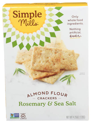 Simple Mills Crackers Almond Flour Rosemary Sea Salt 4.25 oz