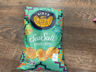 Sea Salt Potato Kettle Chips, Siete, 5.5oz