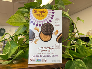 Simple Mills cocoa & cashew butter sandwich cookies