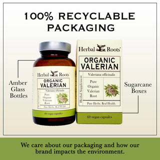Herbal Roots Organic Valerian Root Capsules
