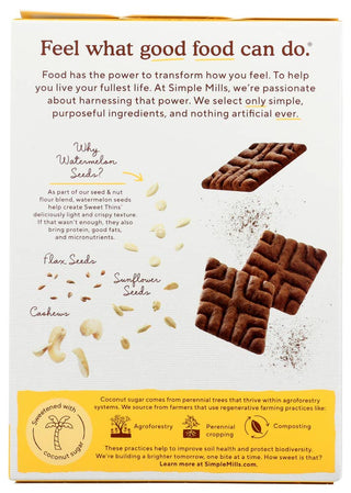 Simple Mills Sweet Thins Chocolate Brownie 4.25 oz