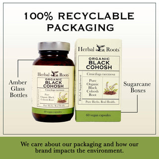 Herbal Roots Organic Black Cohosh Root Capsules
