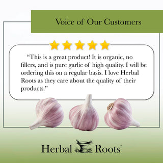 Herbal Roots Organic Whole Bulb Garlic Capsules