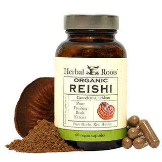Herbal Roots Organic Reishi Mushroom Capsules