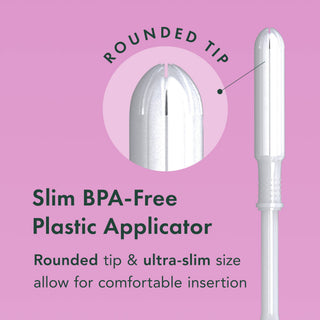 Rael Organic Cotton Tampons with Long Applicators - Regular