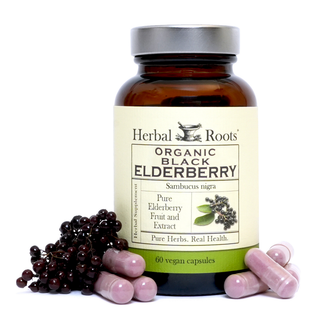 Herbal Roots Organic Black Elderberry Capsules