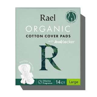 Rael Organic Cotton Cover Pads - Large